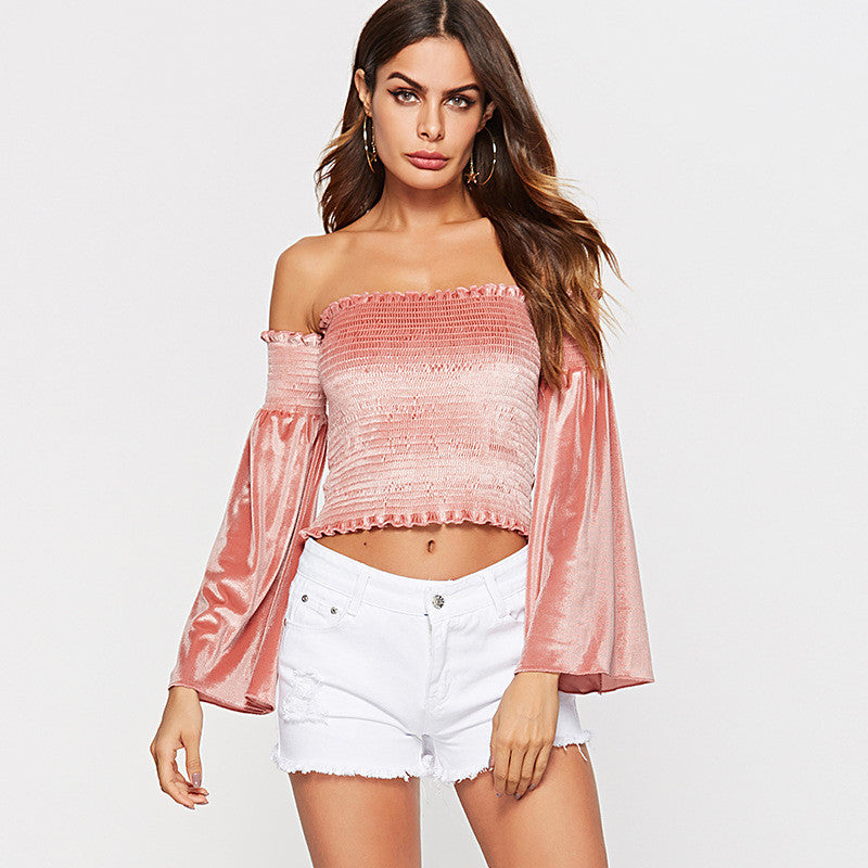 Tube Top Cropped Blouse