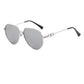 Mens Oval Frame Sunglasses