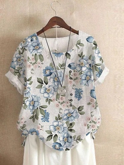 Printed Loose Casual Short Sleeve T-Shirt