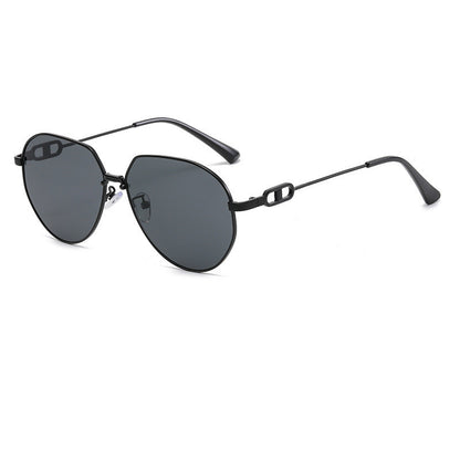 Mens Oval Frame Sunglasses