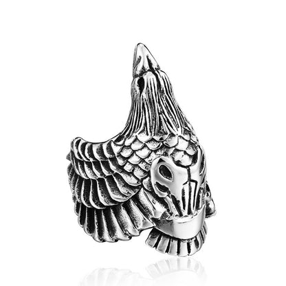 Mens Crow Ring