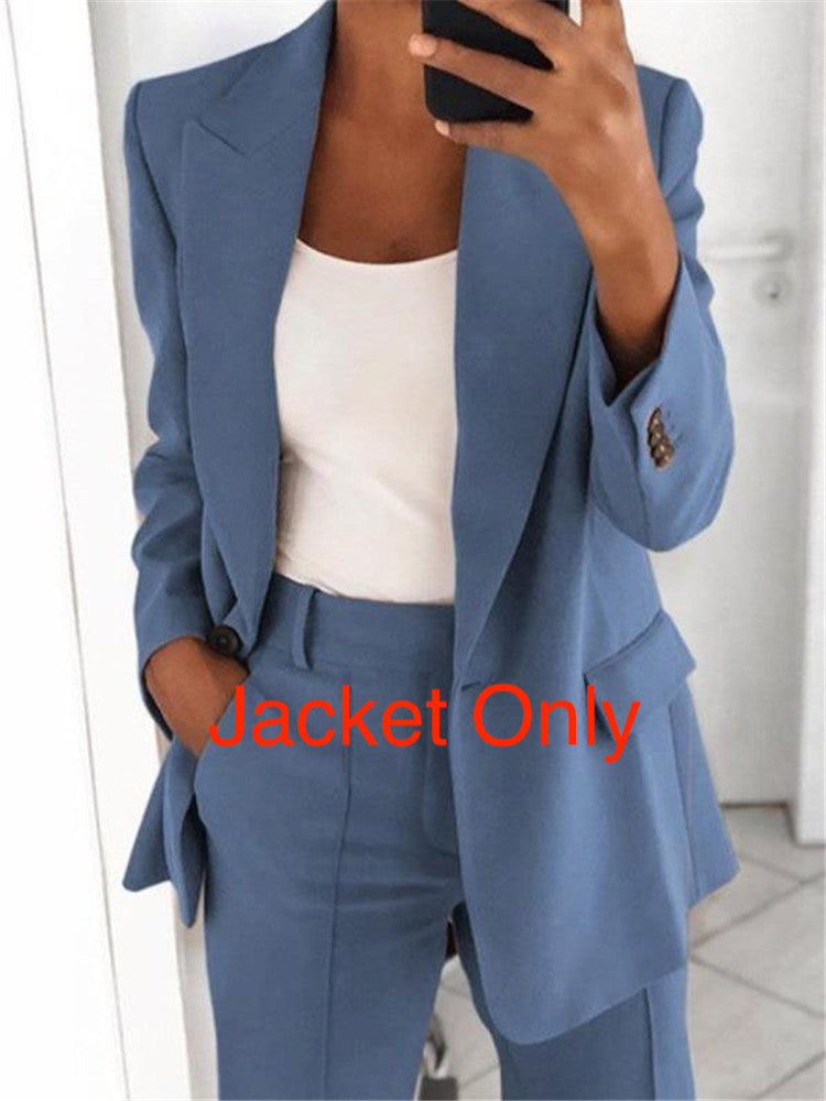 slim cardigan suit