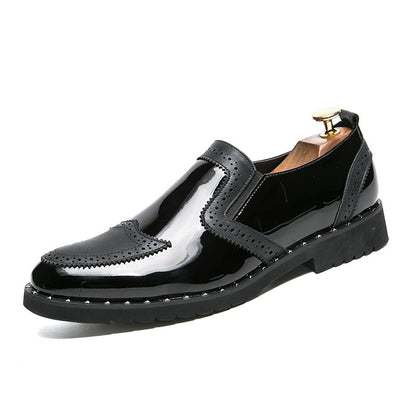 Men Pointed Toe Leather Shoes