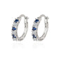 Diamond-studded Zircon Earrings