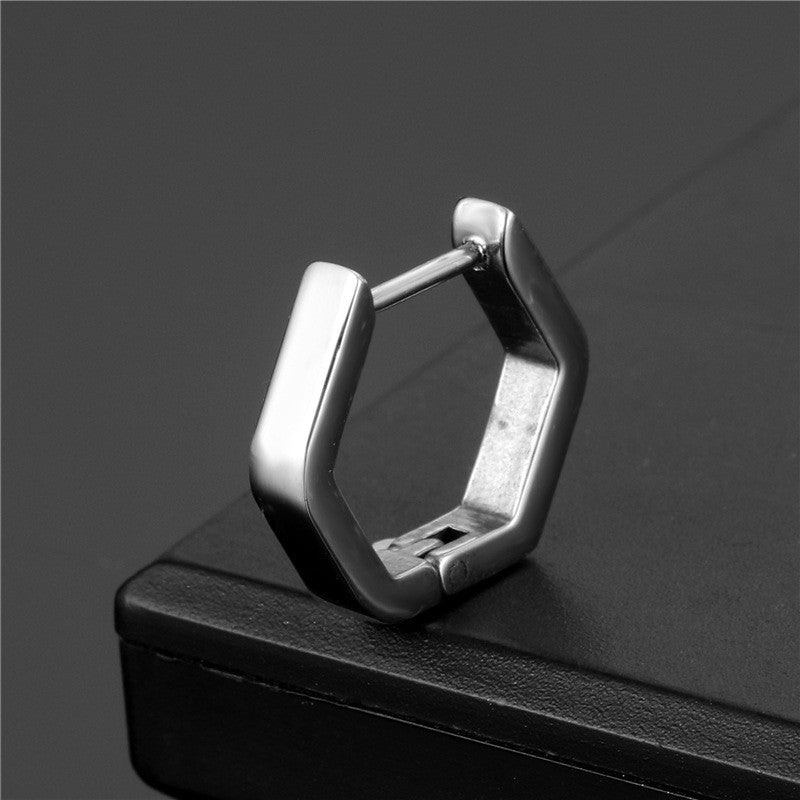 Stainless Steel Triangular Earring