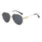 Mens Oval Frame Sunglasses