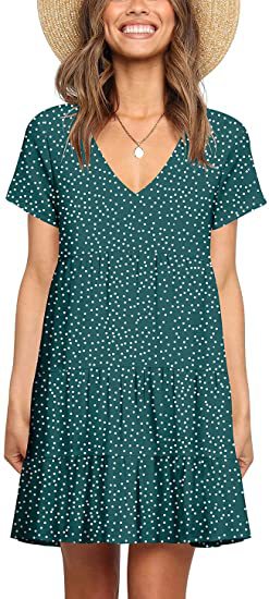 European And American Short Sleeve Dress