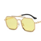 Polygonal Double Bridge Sunglasses