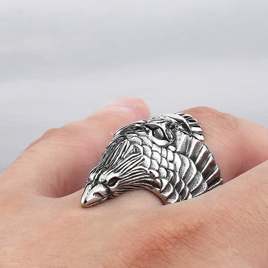 Mens Crow Ring