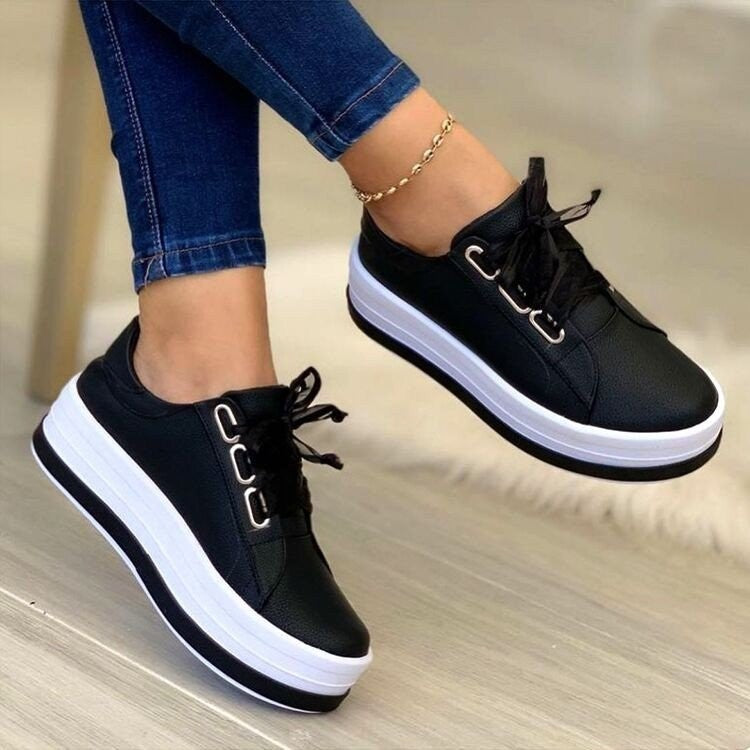 Lace-up Platform Shoes