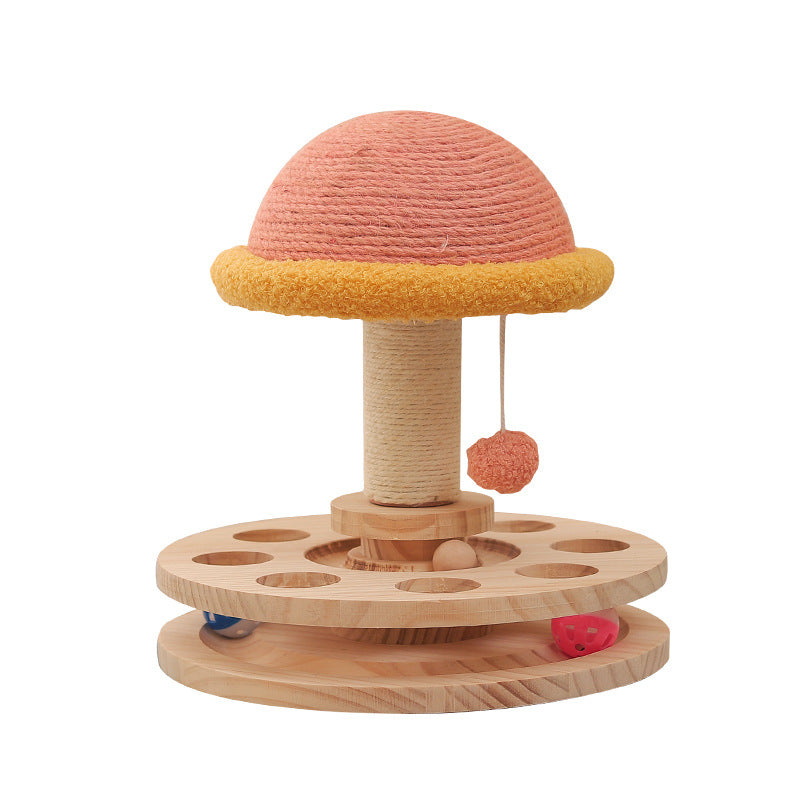 Wood Turntable Cat Toy