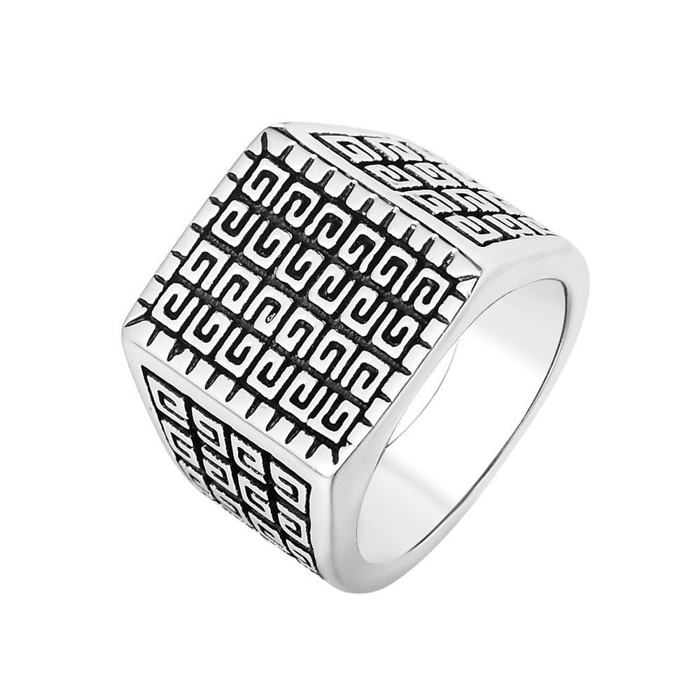 Mens Square Ring