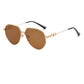 Mens Oval Frame Sunglasses