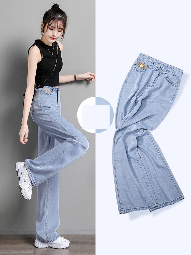 High-waisted Small Straight Wide Leg Pants