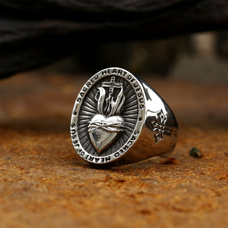 Men's jesus ring