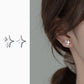 Glossy Four-pointed Star Earring