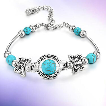 turquoise butterfly bracelet